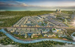 Tổng quan Meyhomes Capital Crystal City. Ảnh phối cảnh: Meyland