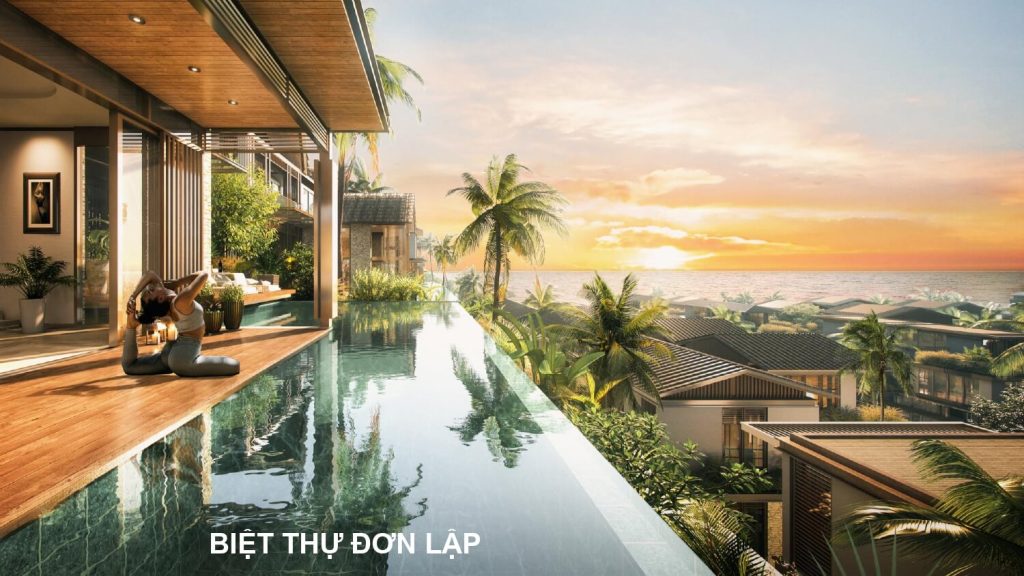 Phối cảnh biệt thự Đơn Lập bãi Sao