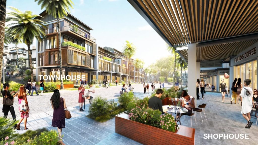 Phối cảnh Shophouse Bãi Sao